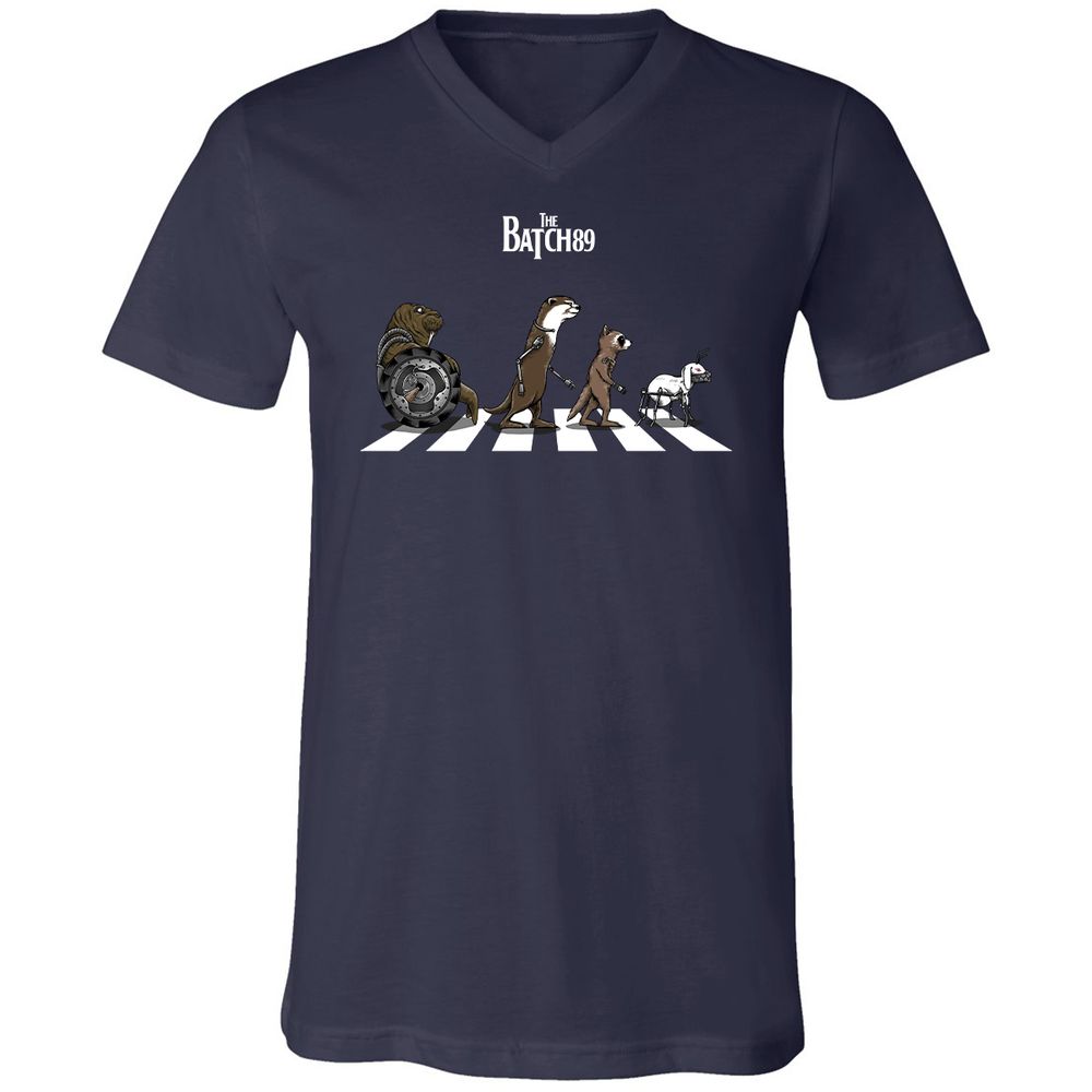 Unisex V-Neck T-Shirt - 8LQ1188B - Navy - 2