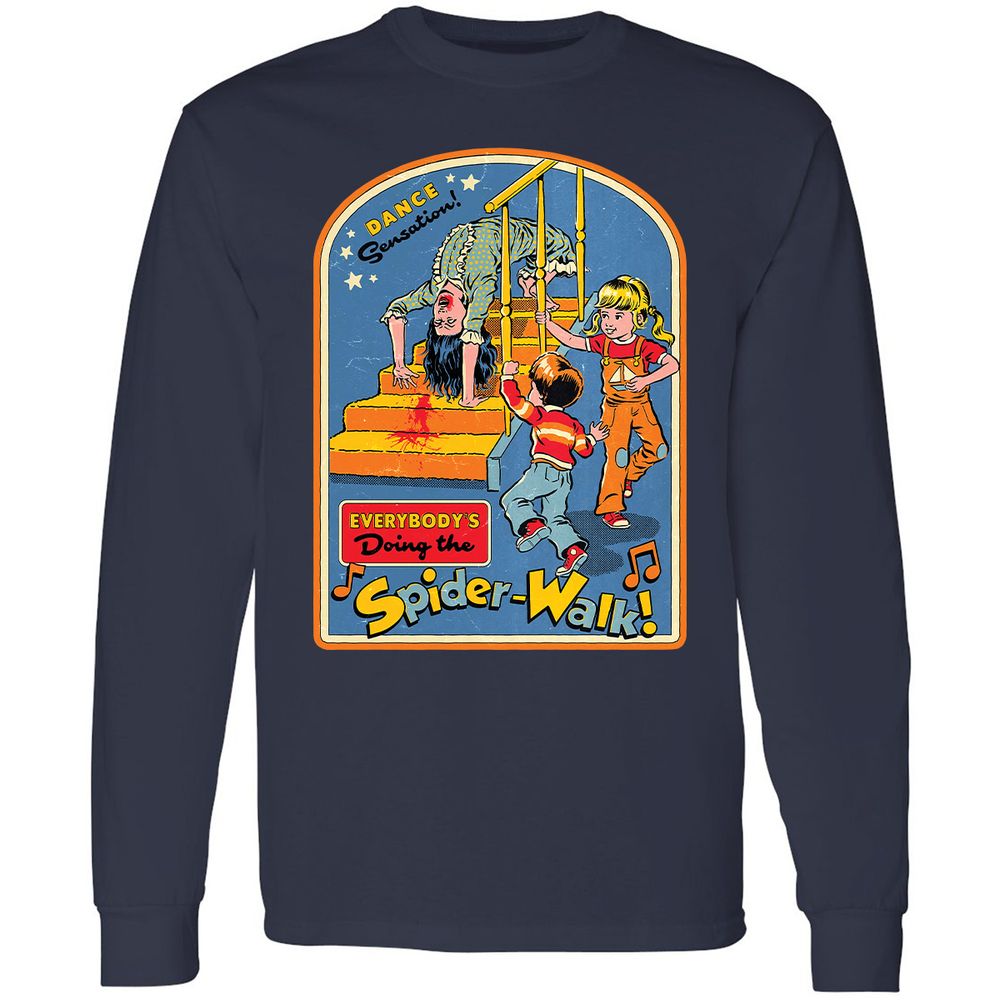 Long Sleeve T-Shirt - YZKD8JQT - Navy - 2