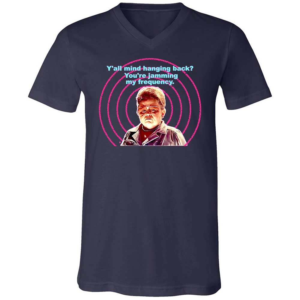 Unisex V-Neck T-Shirt - 1Q3HU76H - Navy - 2