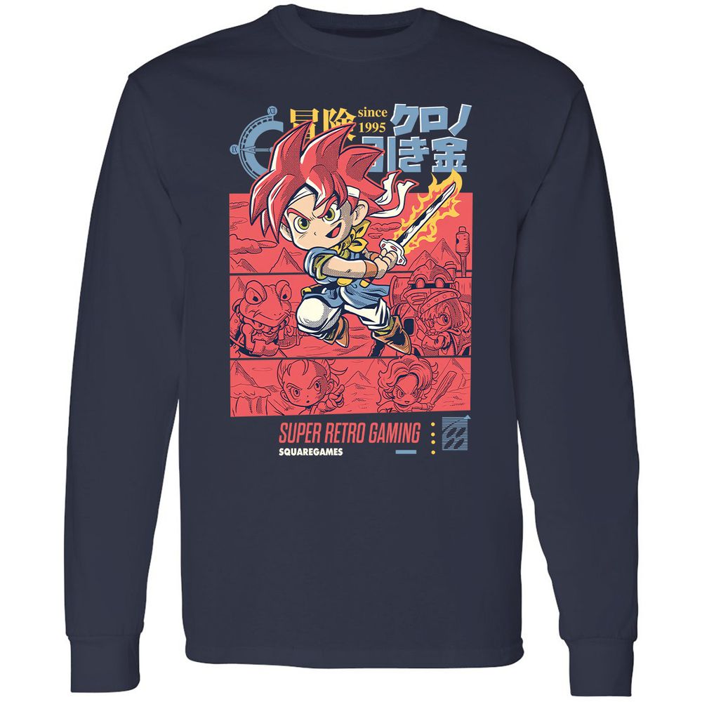 Long Sleeve T-Shirt - 51TUE3CF - Navy - 2