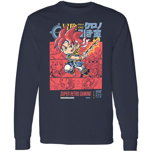 Long Sleeve T-Shirt - 51TUE3CF - Navy - 2