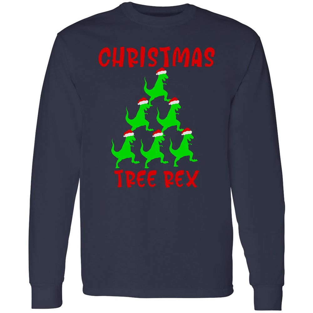 Long Sleeve T-Shirt - 3BF63QZW - Navy - 2