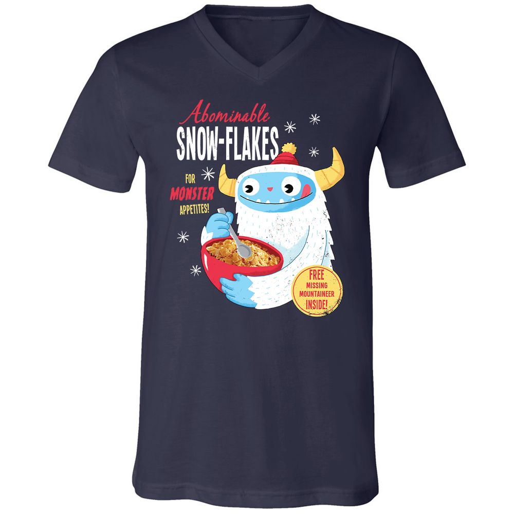 Unisex V-Neck T-Shirt - 8PPRHABS - Navy - 2