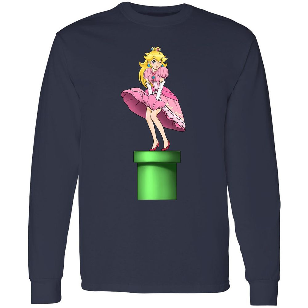 Long Sleeve T-Shirt - 2B43CEQT - Navy - 2