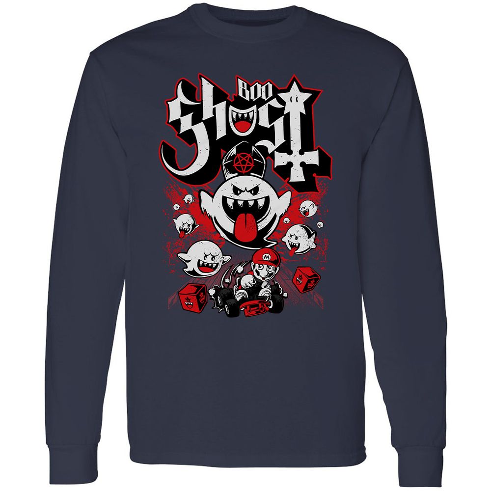 Long Sleeve T-Shirt - 6HD7S4GQ - Navy - 2
