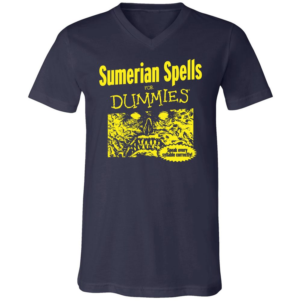 Unisex V-Neck T-Shirt - HQ4F99BC - Navy - 2