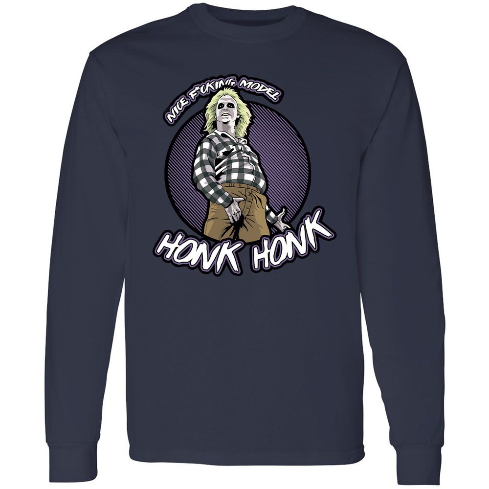 Long Sleeve T-Shirt - XXPWN493 - Navy - 2