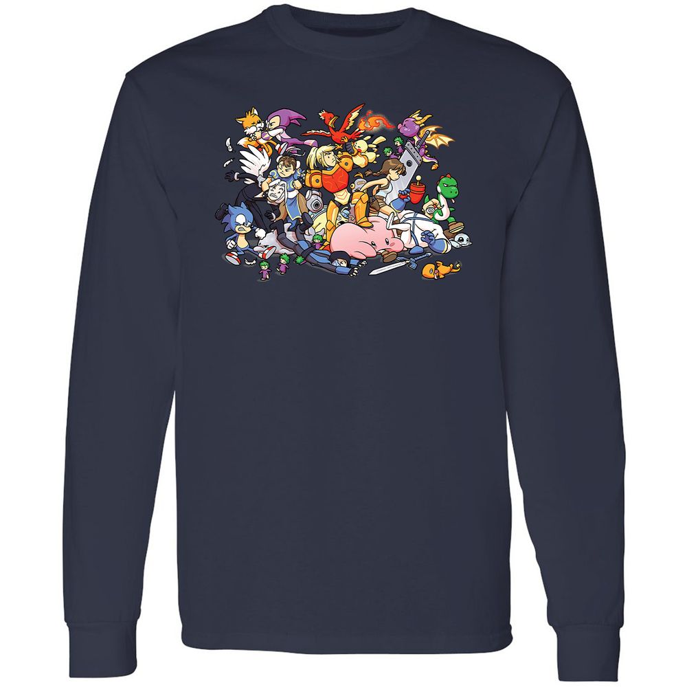 Long Sleeve T-Shirt - 3LBWRNG9 - Navy - 2