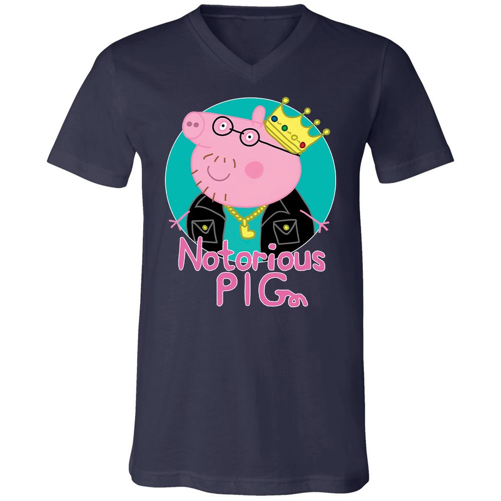 Unisex V-Neck T-Shirt - 2D3FEFPC - Navy - 2