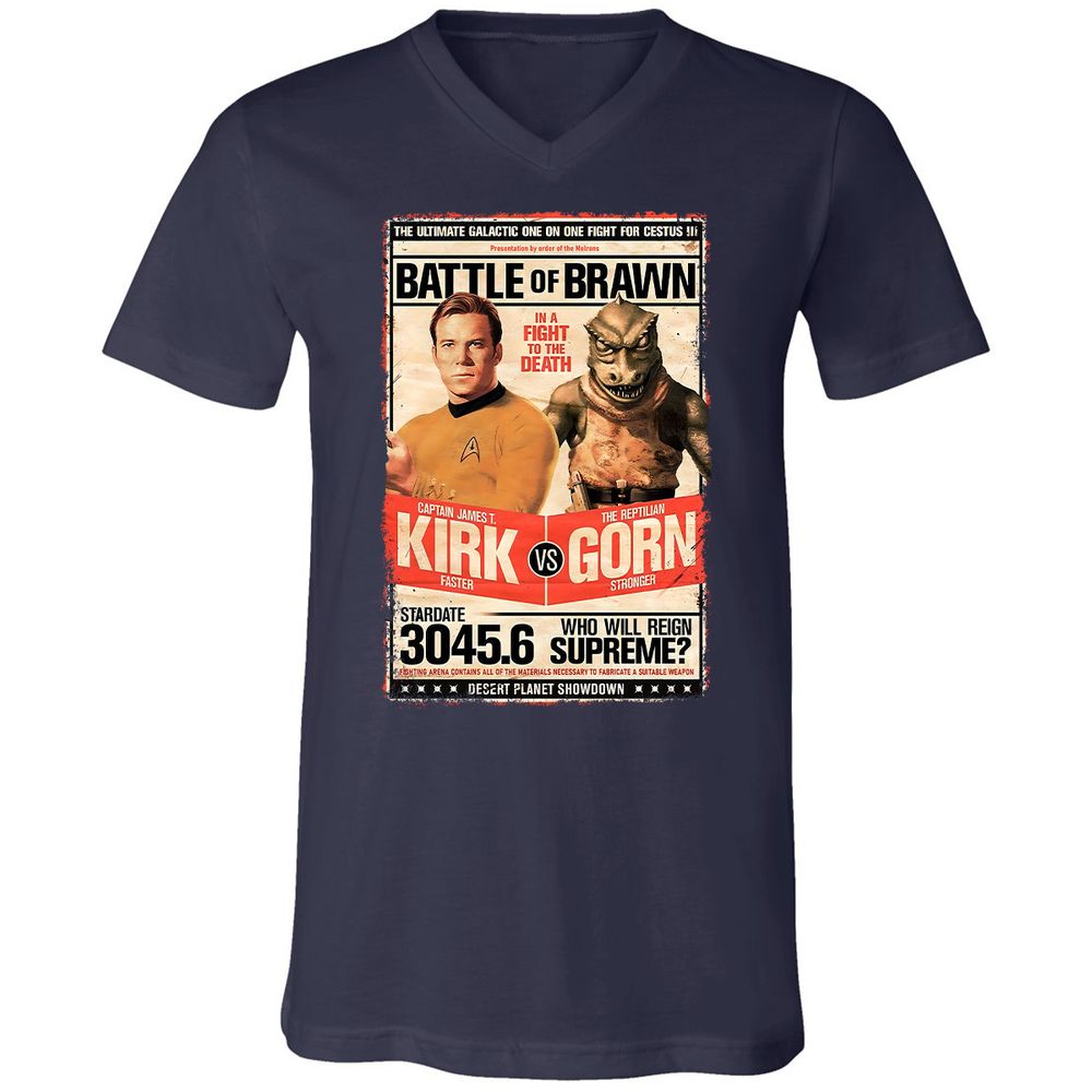 Unisex V-Neck T-Shirt - T79FDUXP - Navy - 2