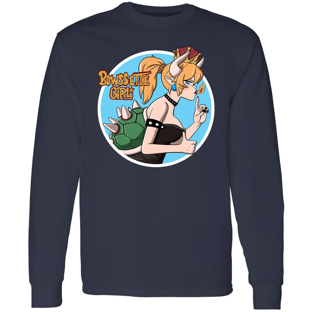 Long Sleeve T-Shirt - W956477P - Navy - 2