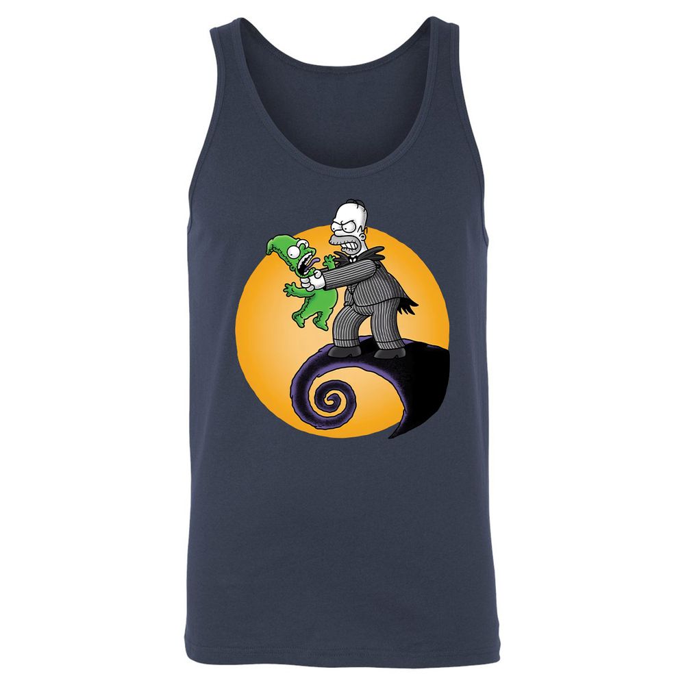 Unisex Jersey Tank - H2Y8BSZL - Navy - 2