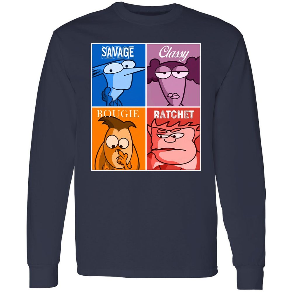 Long Sleeve T-Shirt - 2457RDYW - Navy - 2