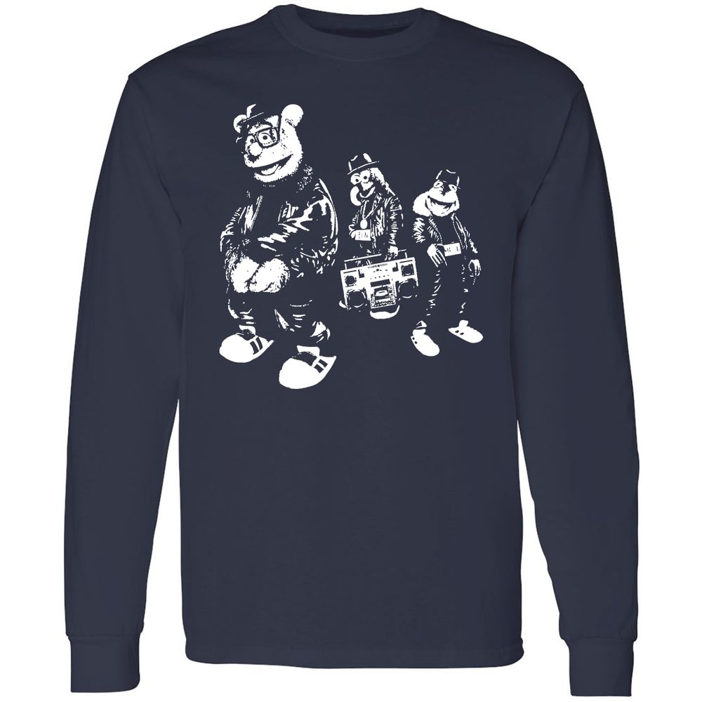 Long Sleeve T-Shirt - WFJQ81JY - Navy - 2