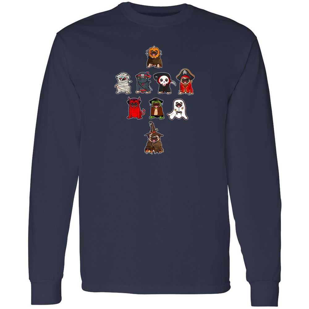 Long Sleeve T-Shirt - CEKJCESK - Navy - 2