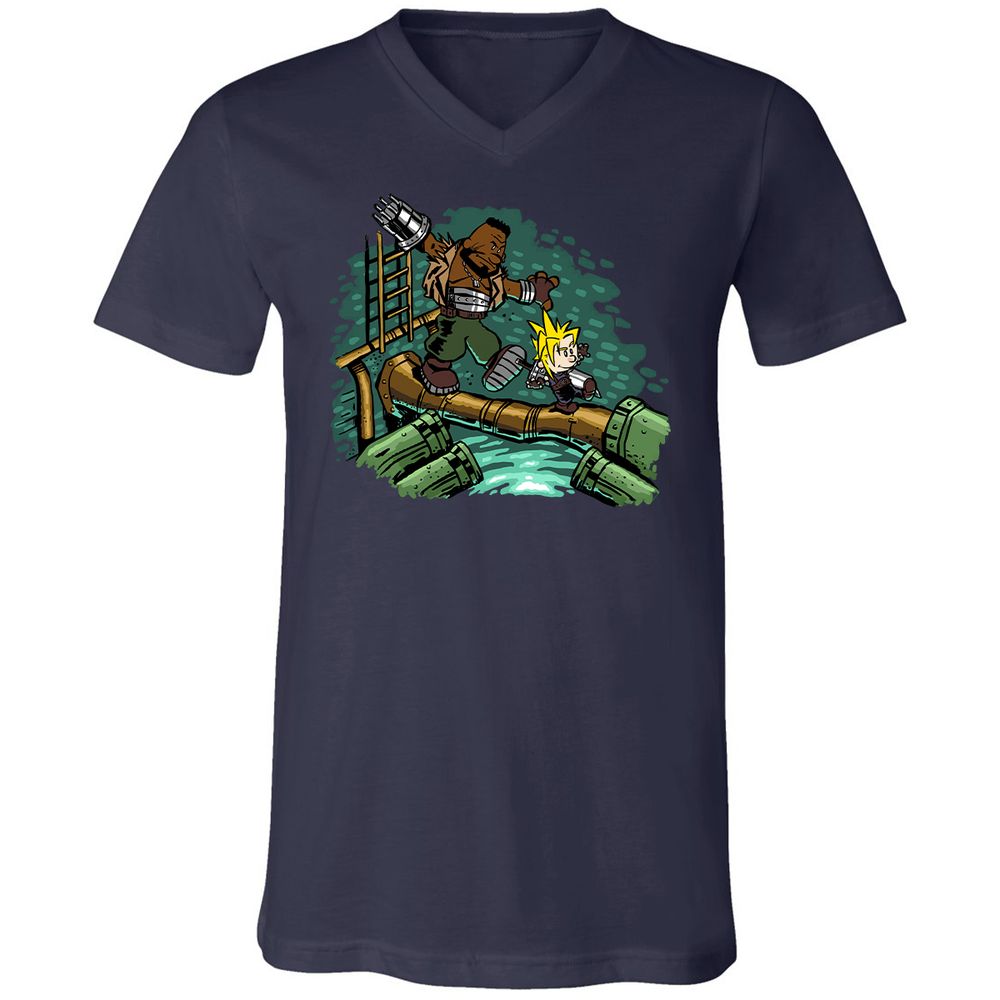 Unisex V-Neck T-Shirt - 82UL7UUX - Navy - 2