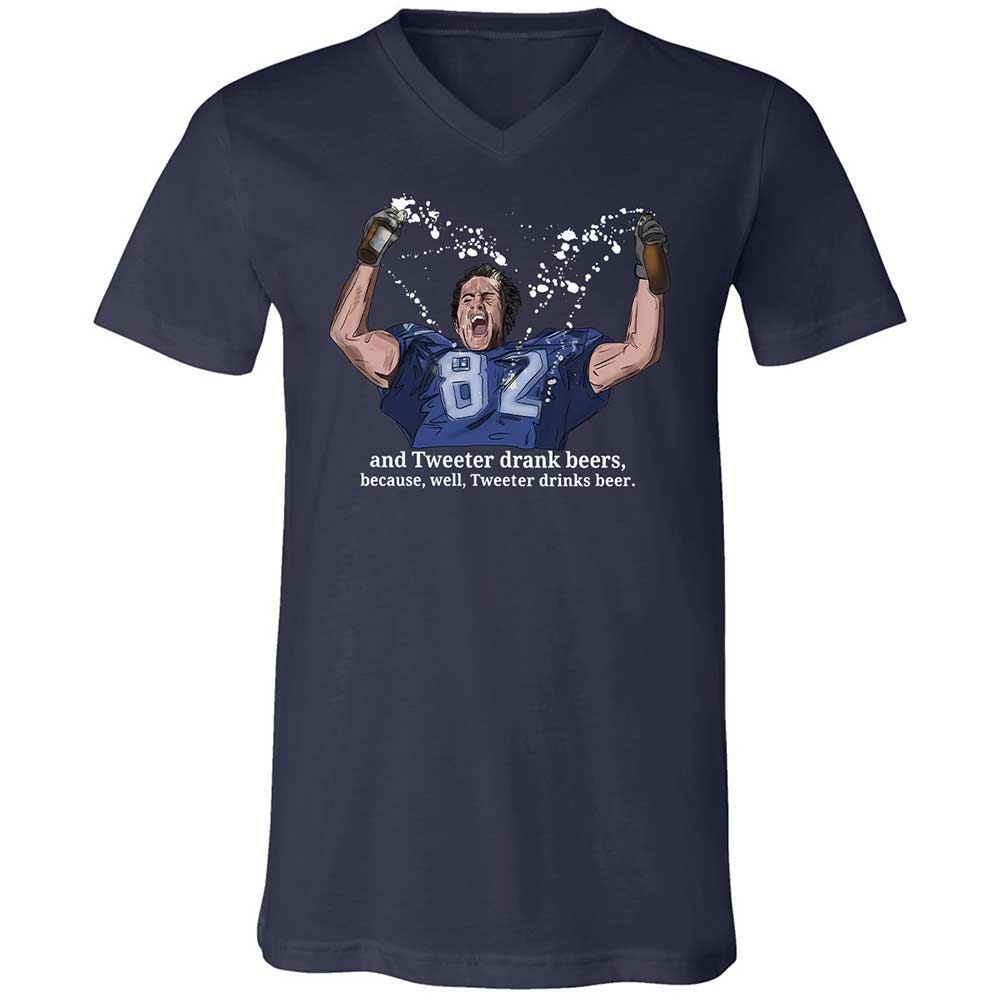 Unisex V-Neck T-Shirt - V3VMS157 - Navy - 2