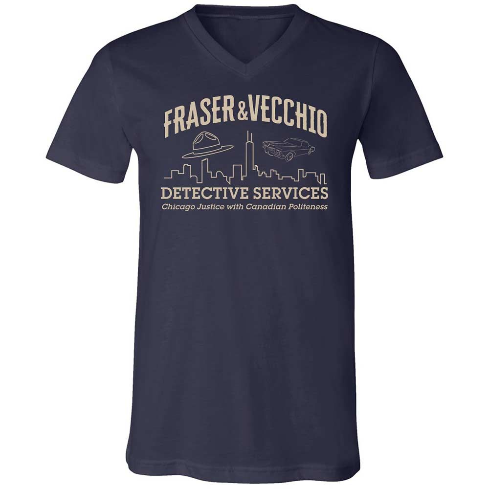 Unisex V-Neck T-Shirt - 6P42WTCT - Navy - 2