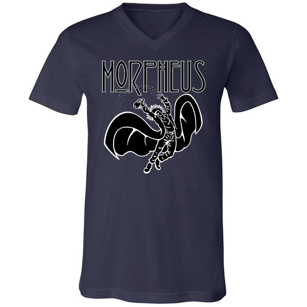 Unisex V-Neck T-Shirt - DQRNGAAU - Navy - 2