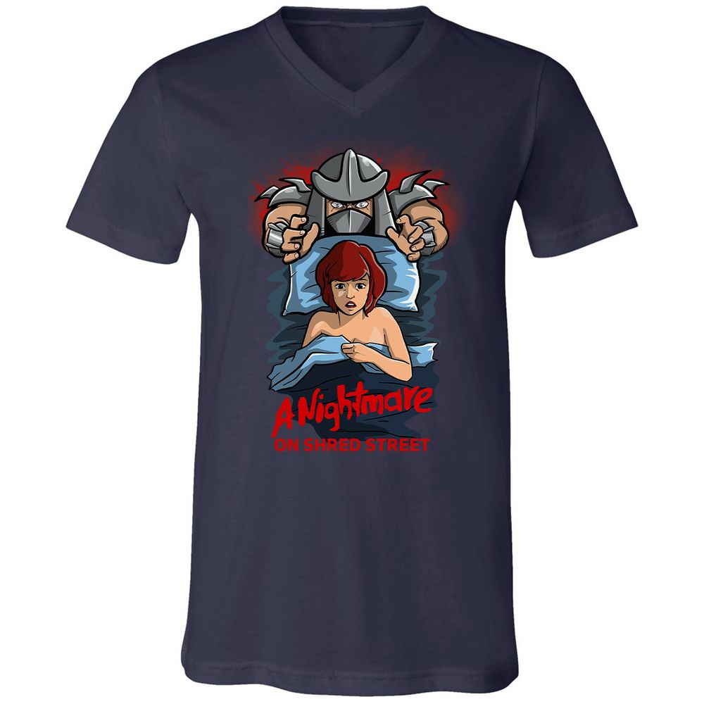Unisex V-Neck T-Shirt - QJRTN22J - Navy - 2