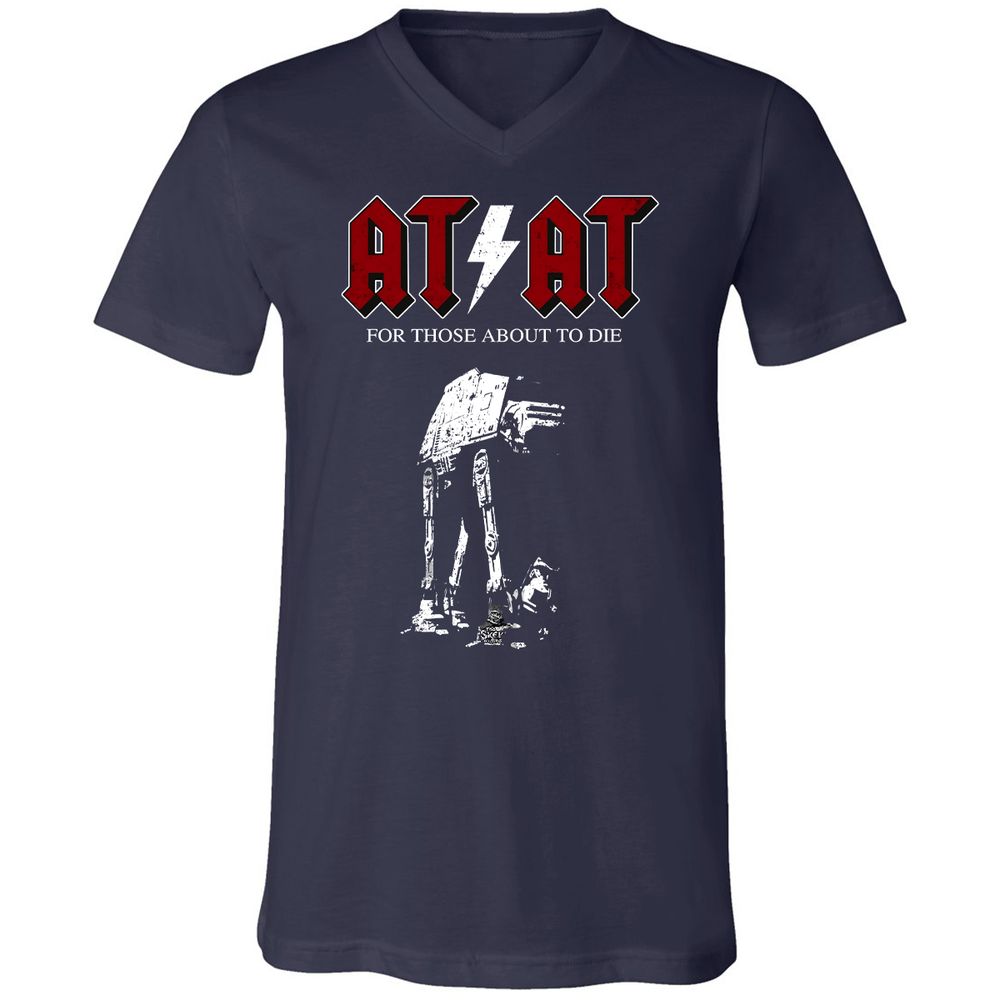 Unisex V-Neck T-Shirt - 71RTAAZU - Navy - 2