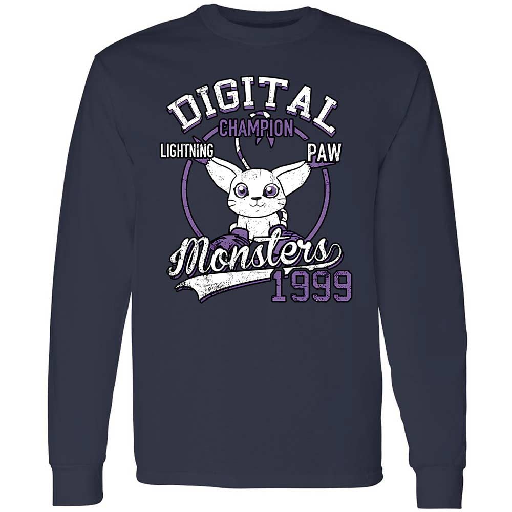 Long Sleeve T-Shirt - 92VNUVRN - Navy - 2