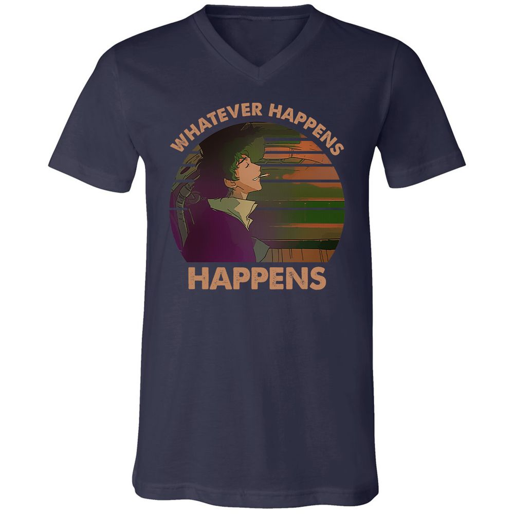 Unisex V-Neck T-Shirt - 4NBHQ3P2 - Navy - 2