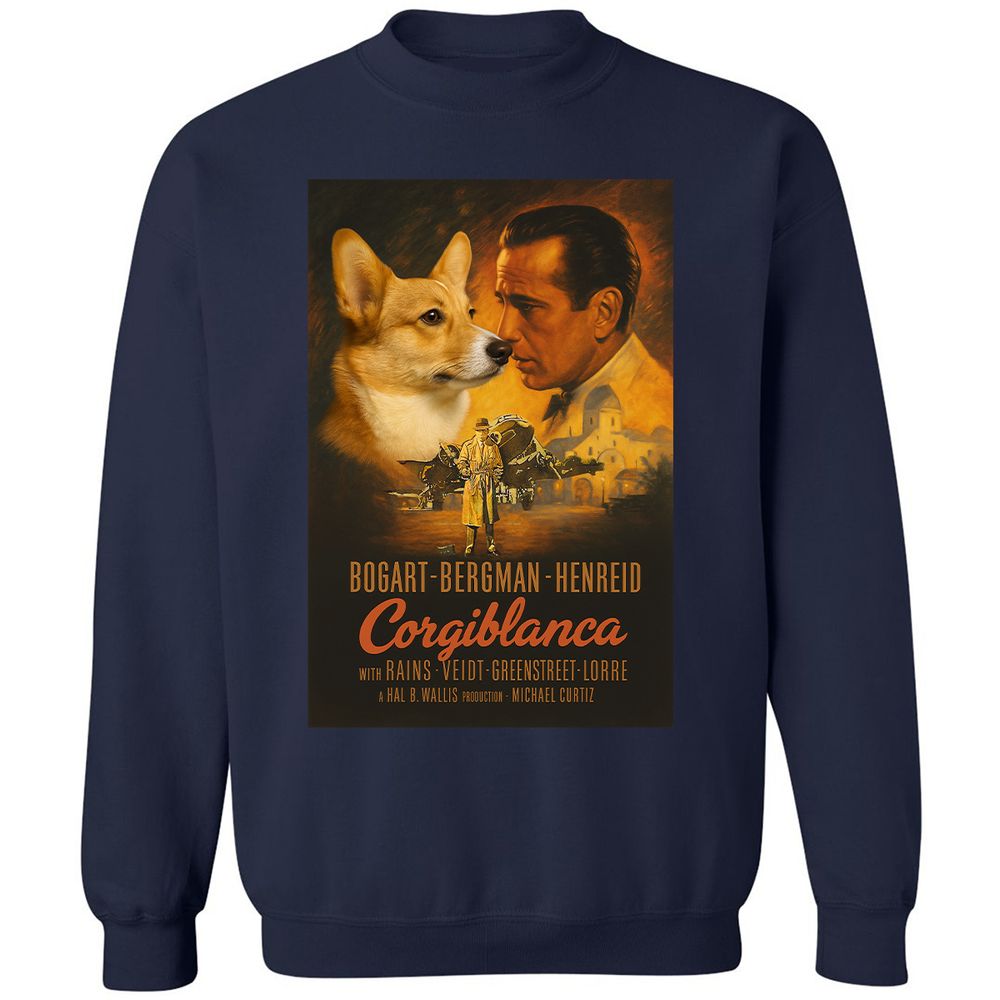 Classic Unisex Sweatshirt - UJ4RNZRB - Navy - 2