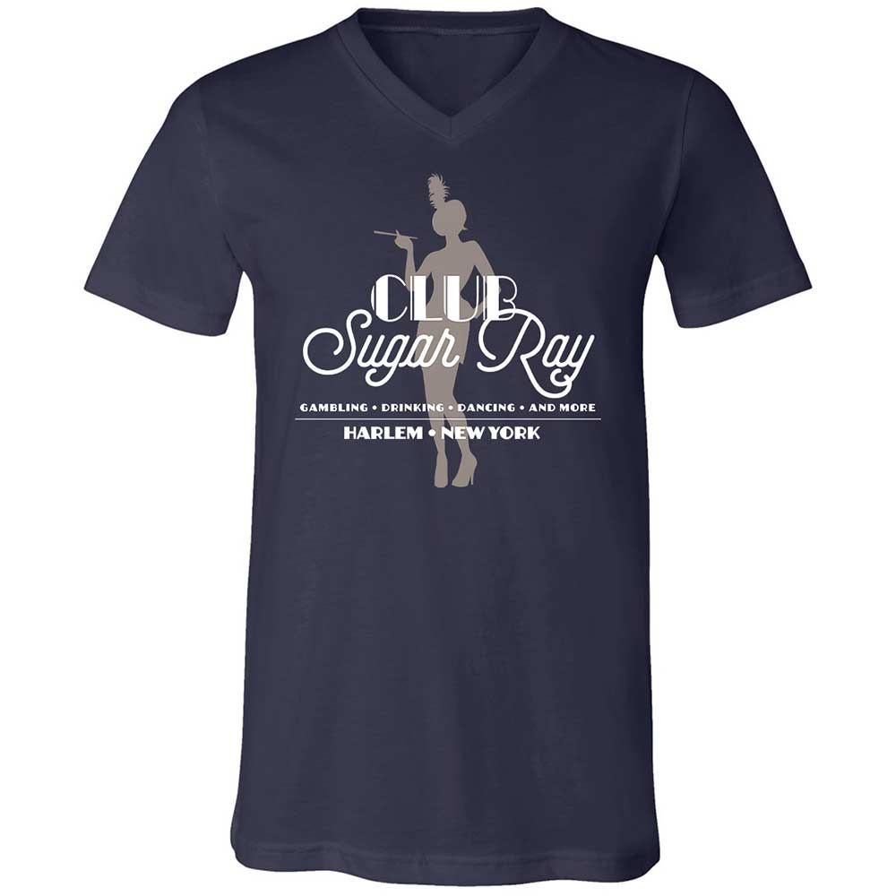 Unisex V-Neck T-Shirt - 6AY31V8V - Navy - 2