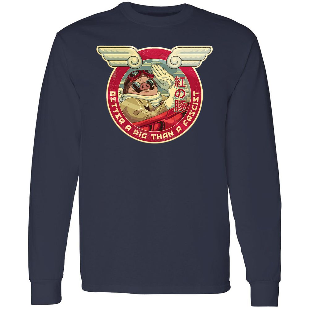 Long Sleeve T-Shirt - 6ZATJDEW - Navy - 2