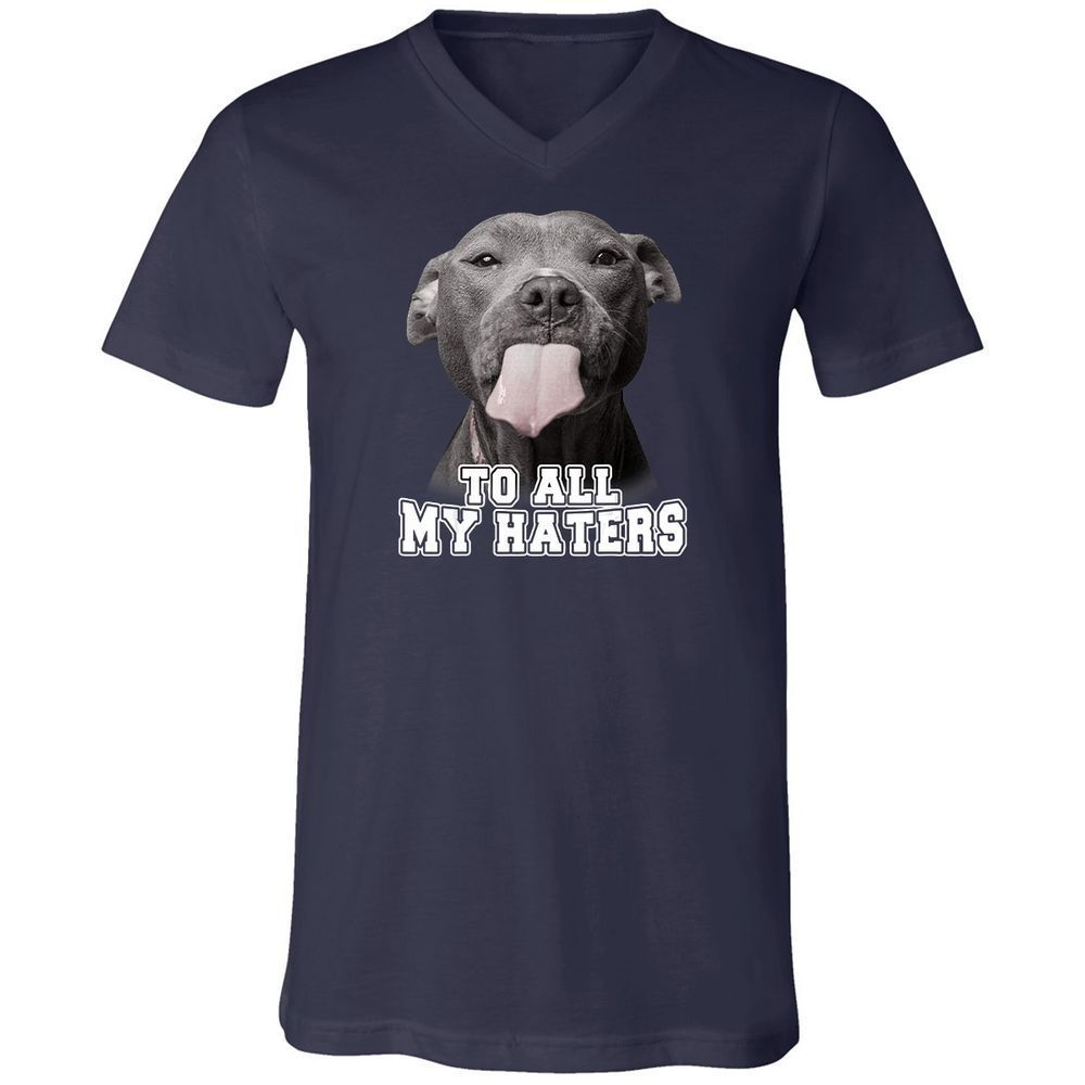 Unisex V-Neck T-Shirt - 3Z36GRAF - Navy - 2