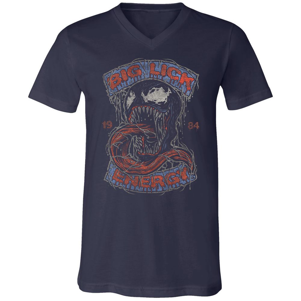 Unisex V-Neck T-Shirt - JACVDJXU - Navy - 2