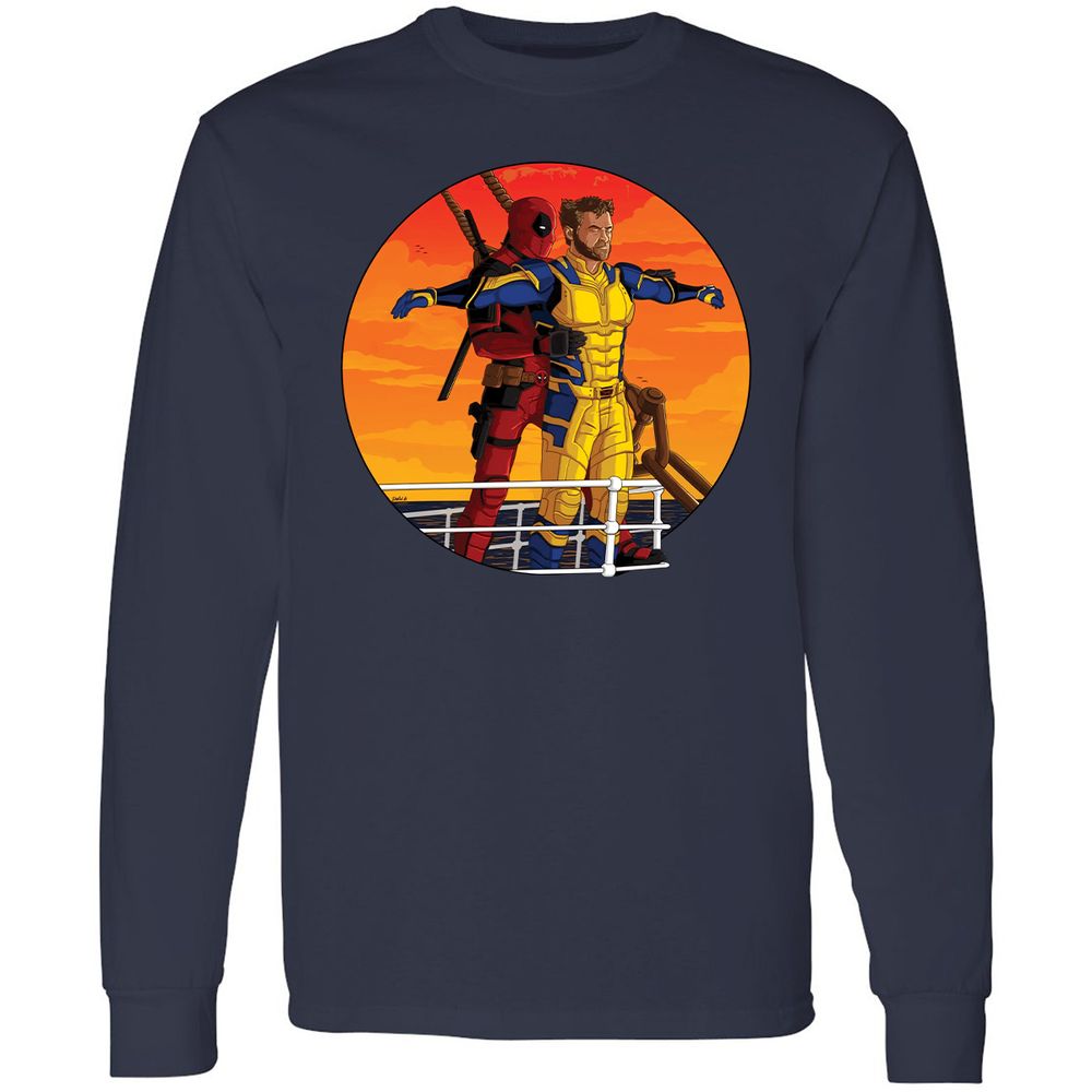 Long Sleeve T-Shirt - BL9FACRX - Navy - 2