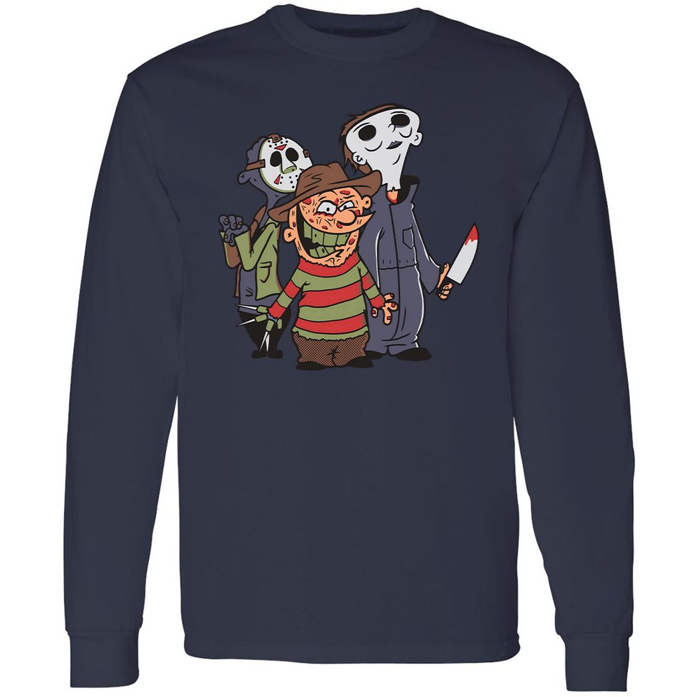 Long Sleeve T-Shirt - 97WXEHEV - Navy - 2