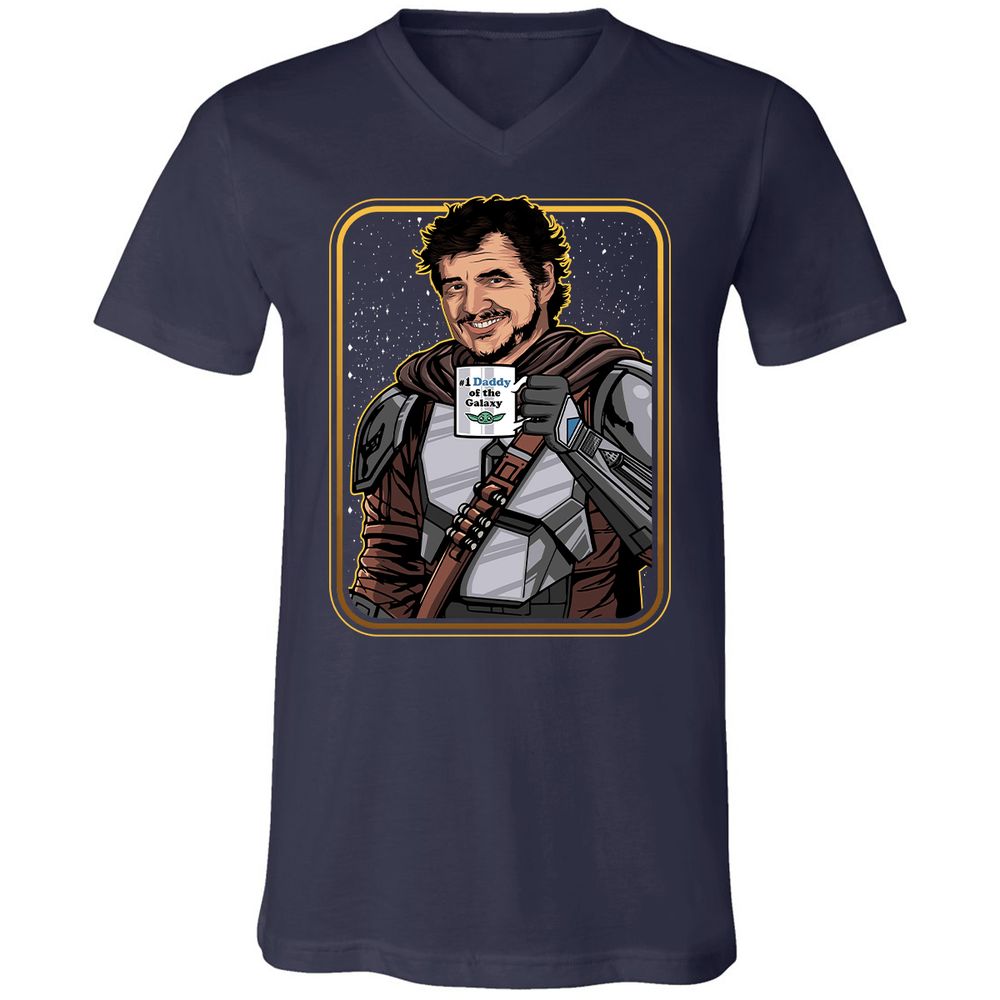 Unisex V-Neck T-Shirt - MGHKXFPU - Navy - 2