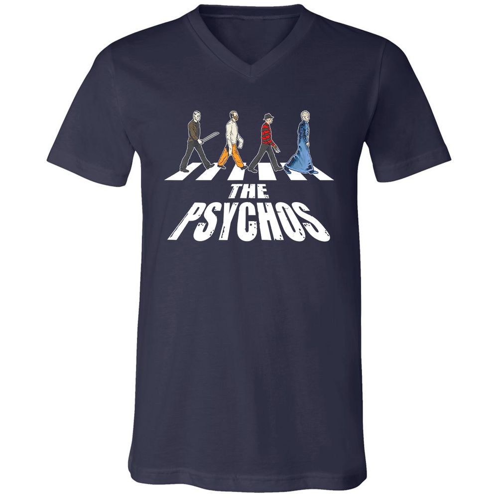 Unisex V-Neck T-Shirt - LGDAVV2B - Navy - 2