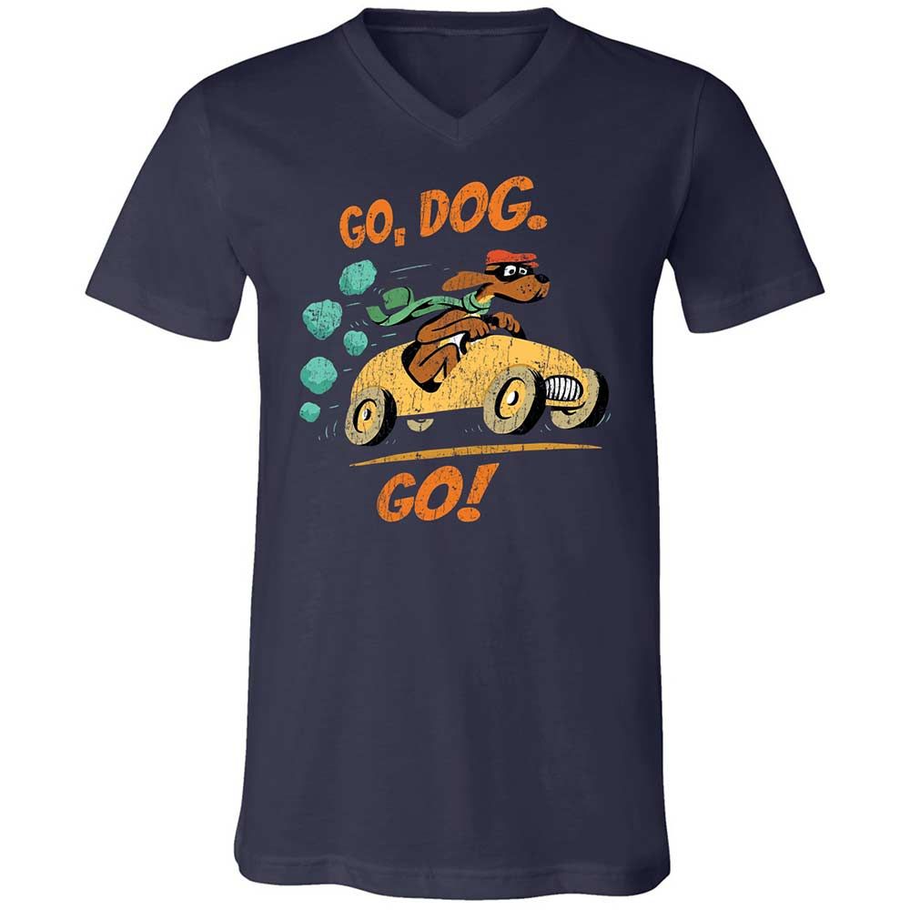 Unisex V-Neck T-Shirt - 8ZFN8ZY3 - Navy - 2