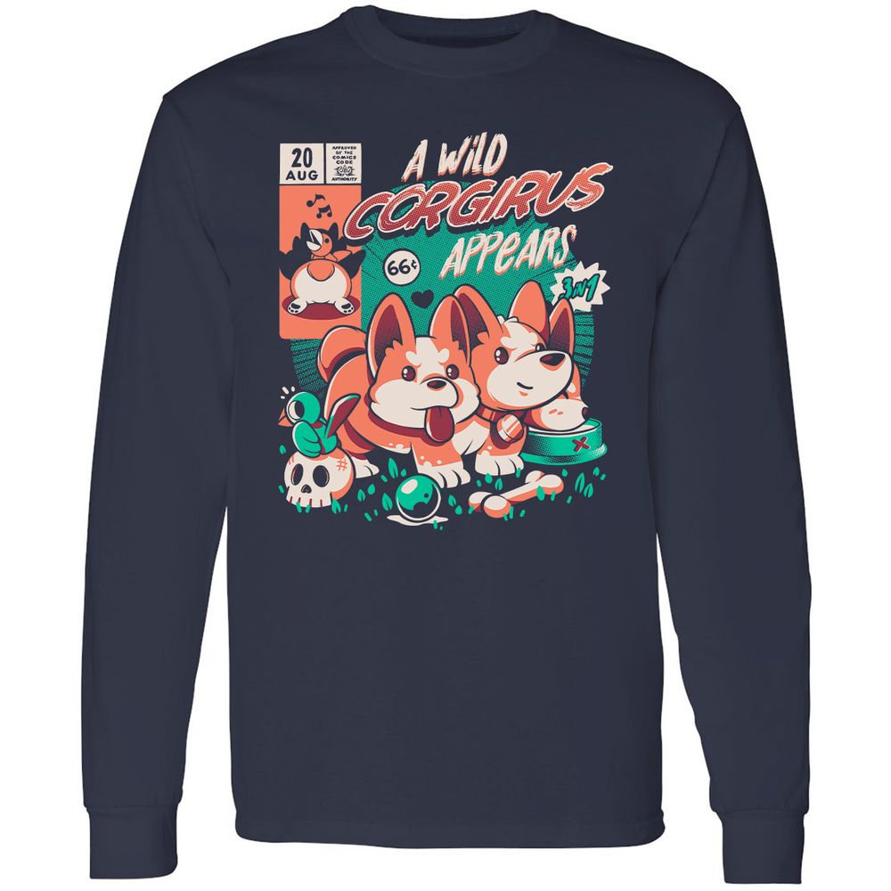 Long Sleeve T-Shirt - K7EAMQN4 - Navy - 2