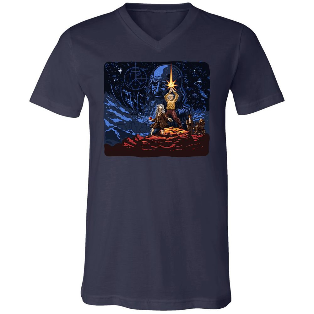 Unisex V-Neck T-Shirt - 6PPSGCJH - Navy - 2