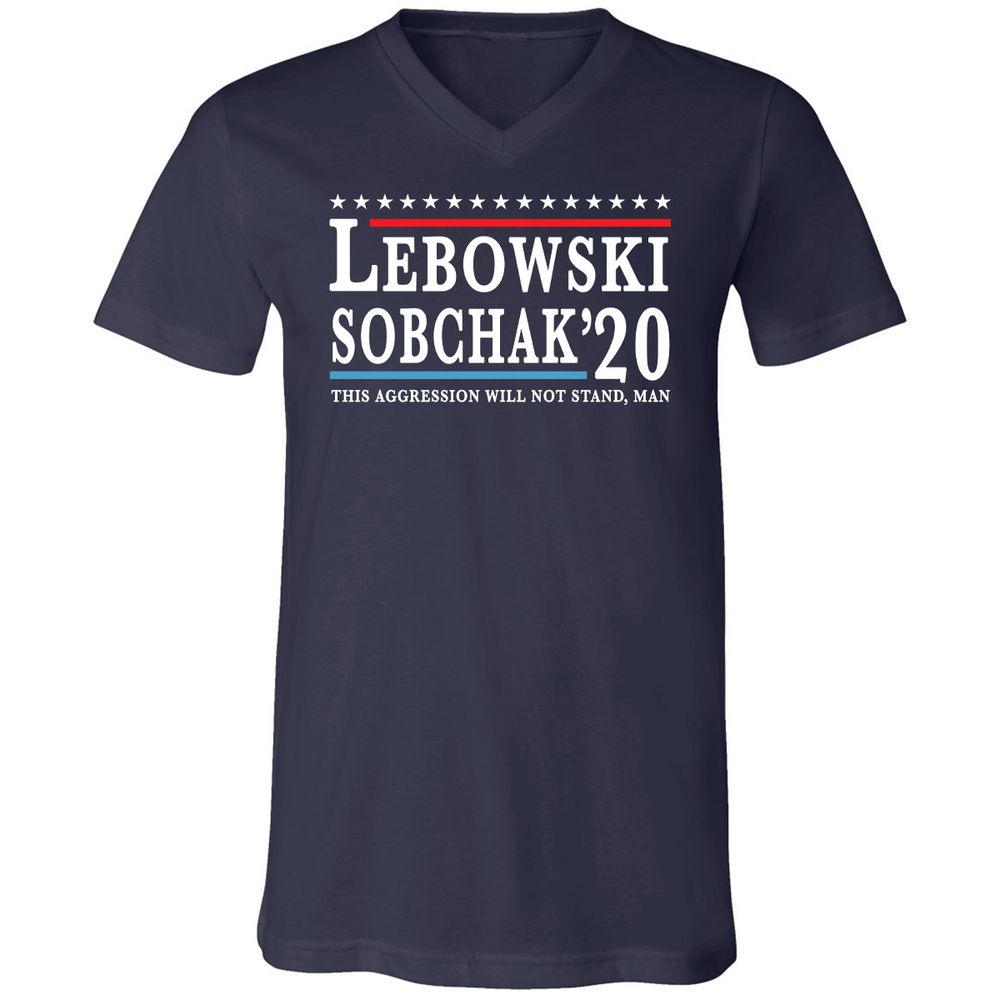 Unisex V-Neck T-Shirt - MV4JAR2U - Navy - 2