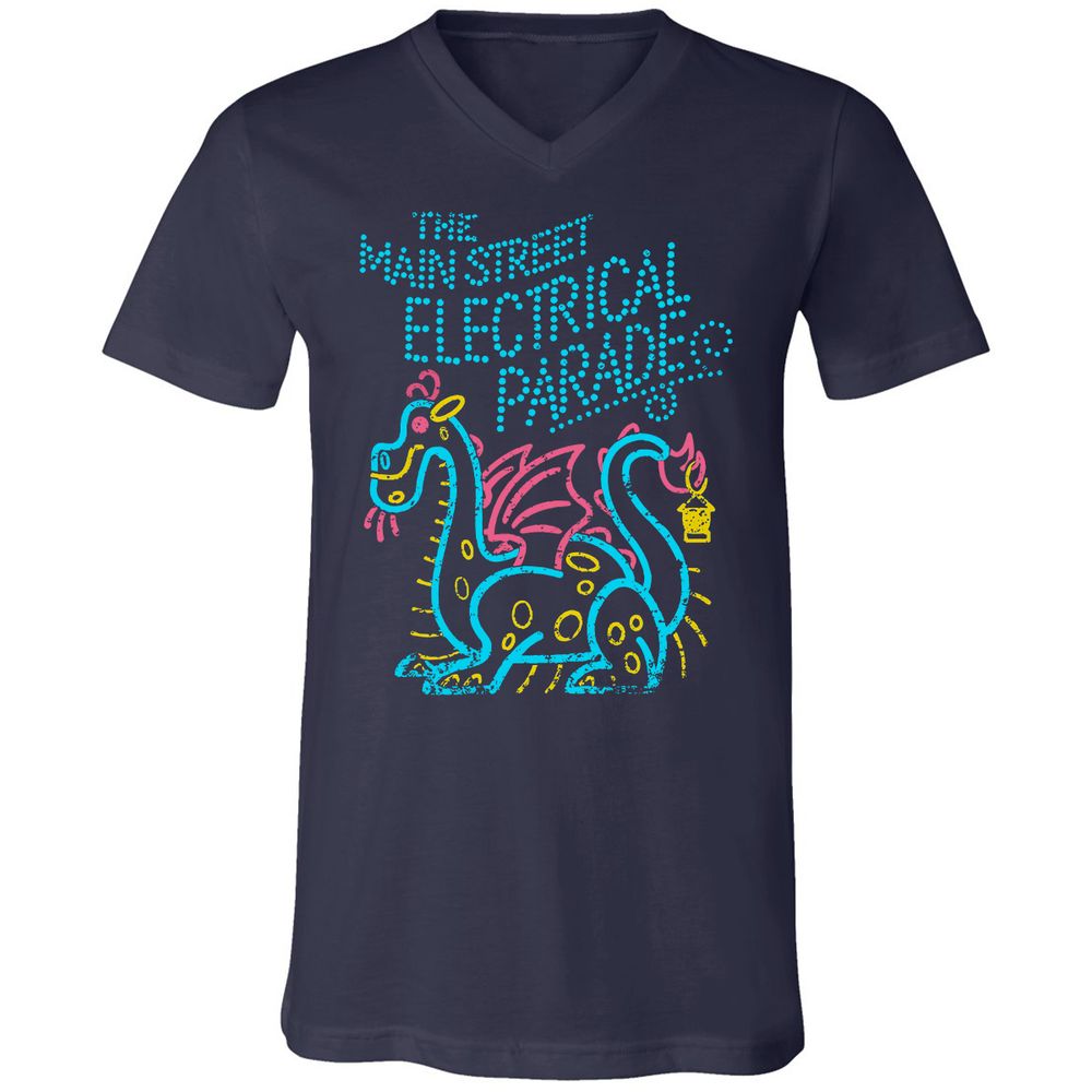 Unisex V-Neck T-Shirt - VZWEMK35 - Navy - 2
