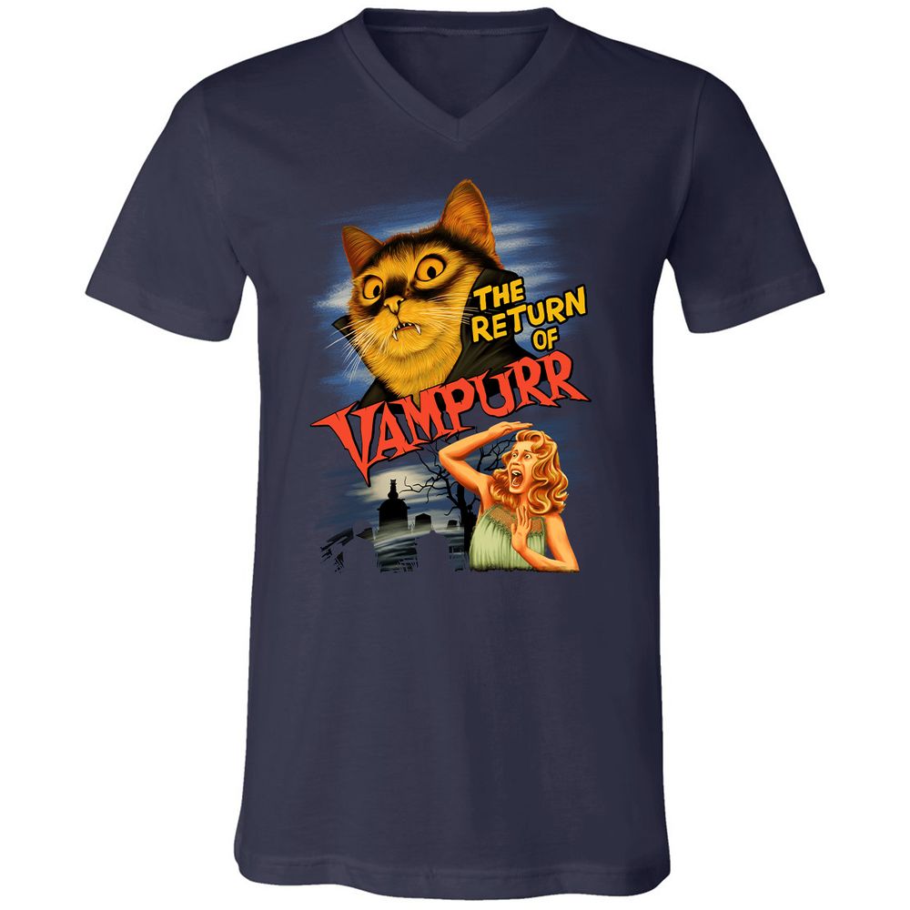 Unisex V-Neck T-Shirt - 2VN74J2Q - Navy - 2