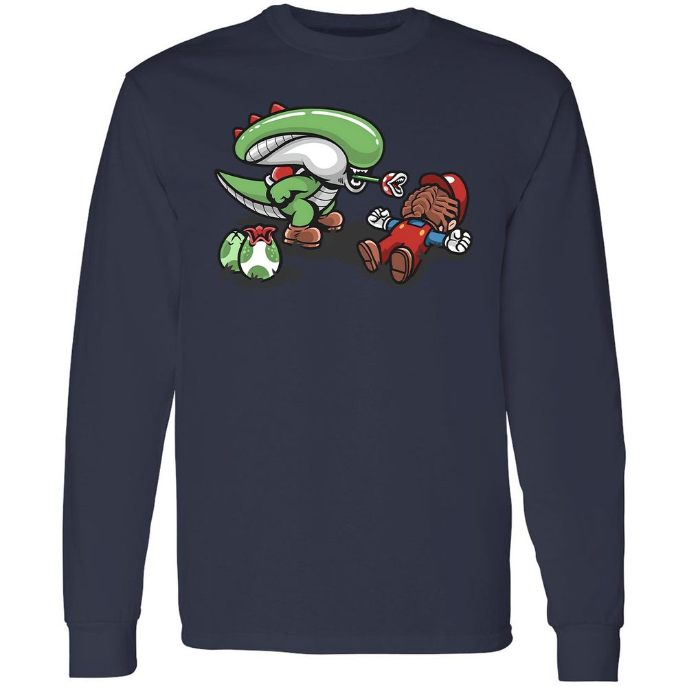 Long Sleeve T-Shirt - GQC4BKFS - Navy - 2