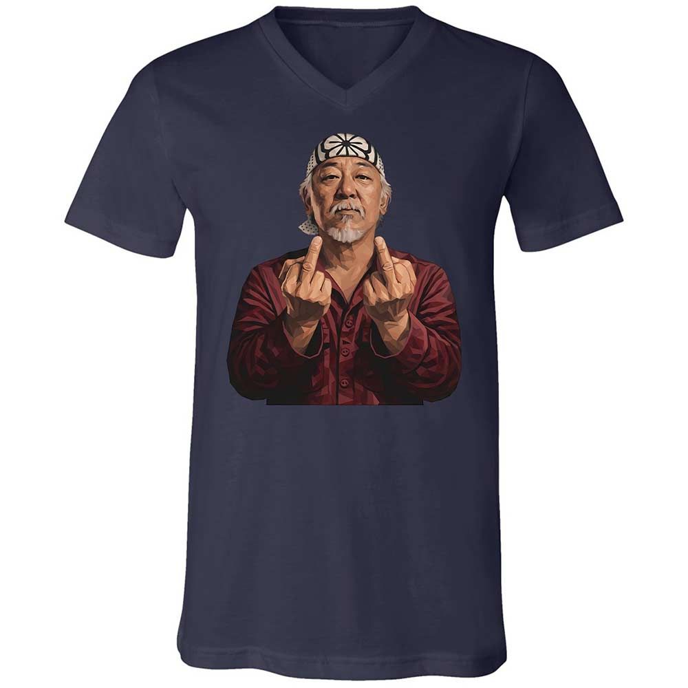 Unisex V-Neck T-Shirt - JS1MAWGU - Navy - 2