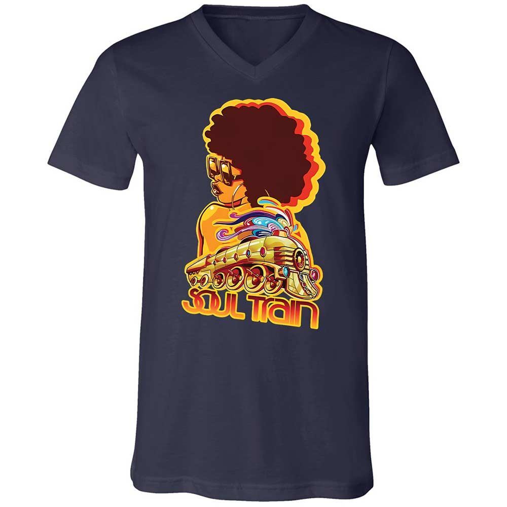 Unisex V-Neck T-Shirt - 6MHRA2ZP - Navy - 2