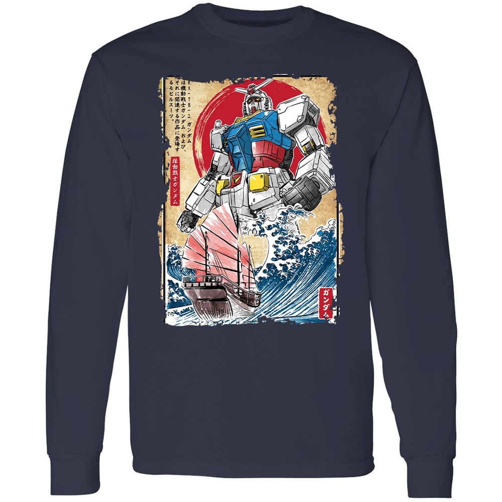 Long Sleeve T-Shirt - 8BKZGNU1 - Navy - 2
