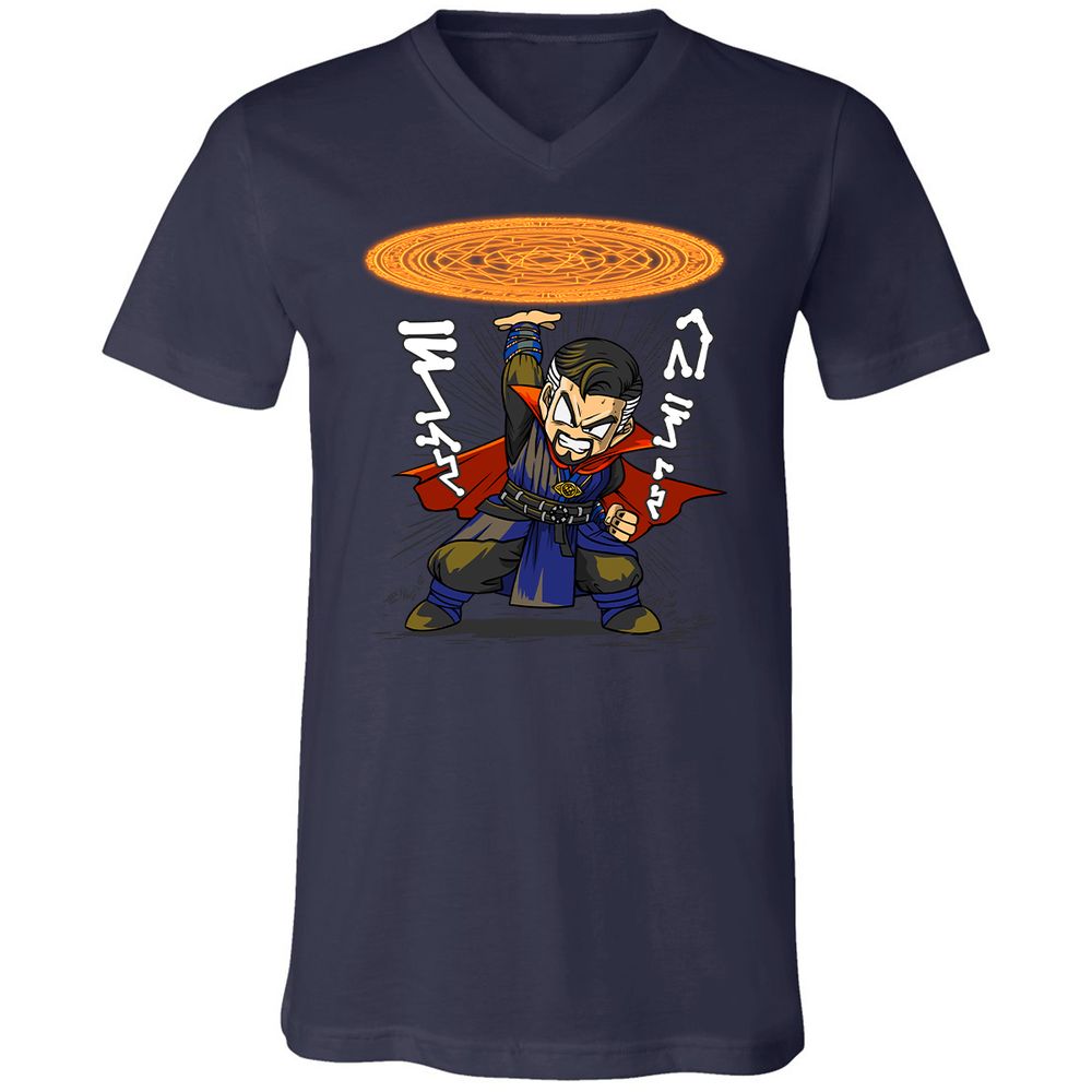 Unisex V-Neck T-Shirt - DJU65KW1 - Navy - 2