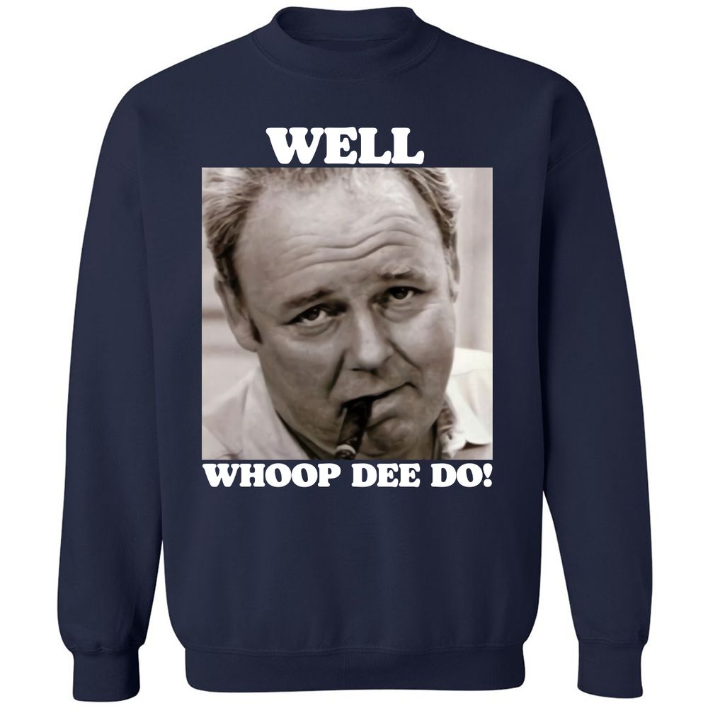 Funny 70s Tv Quote Whoop Dee Do - Navy - 2