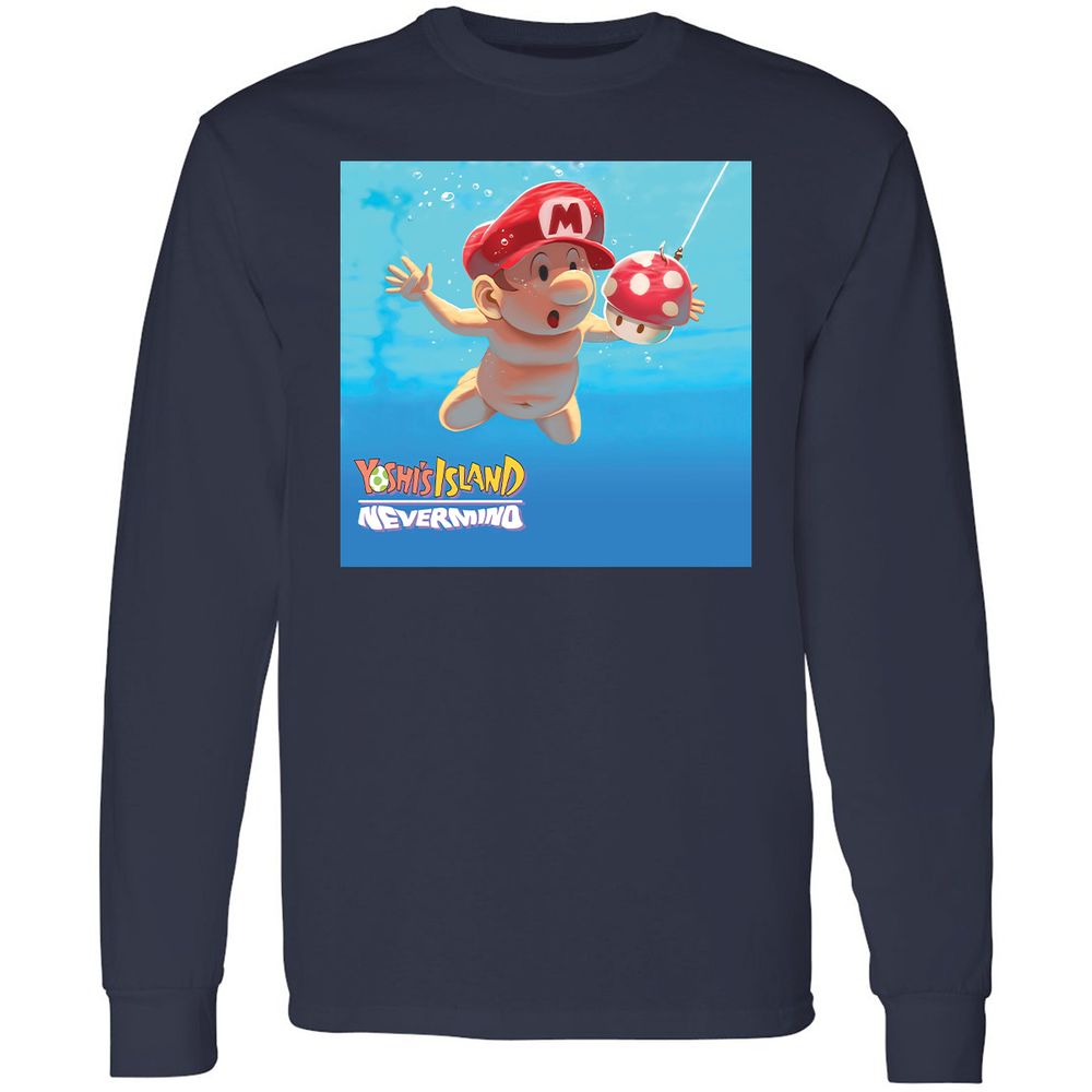 Long Sleeve T-Shirt - AZSKKE81 - Navy - 2