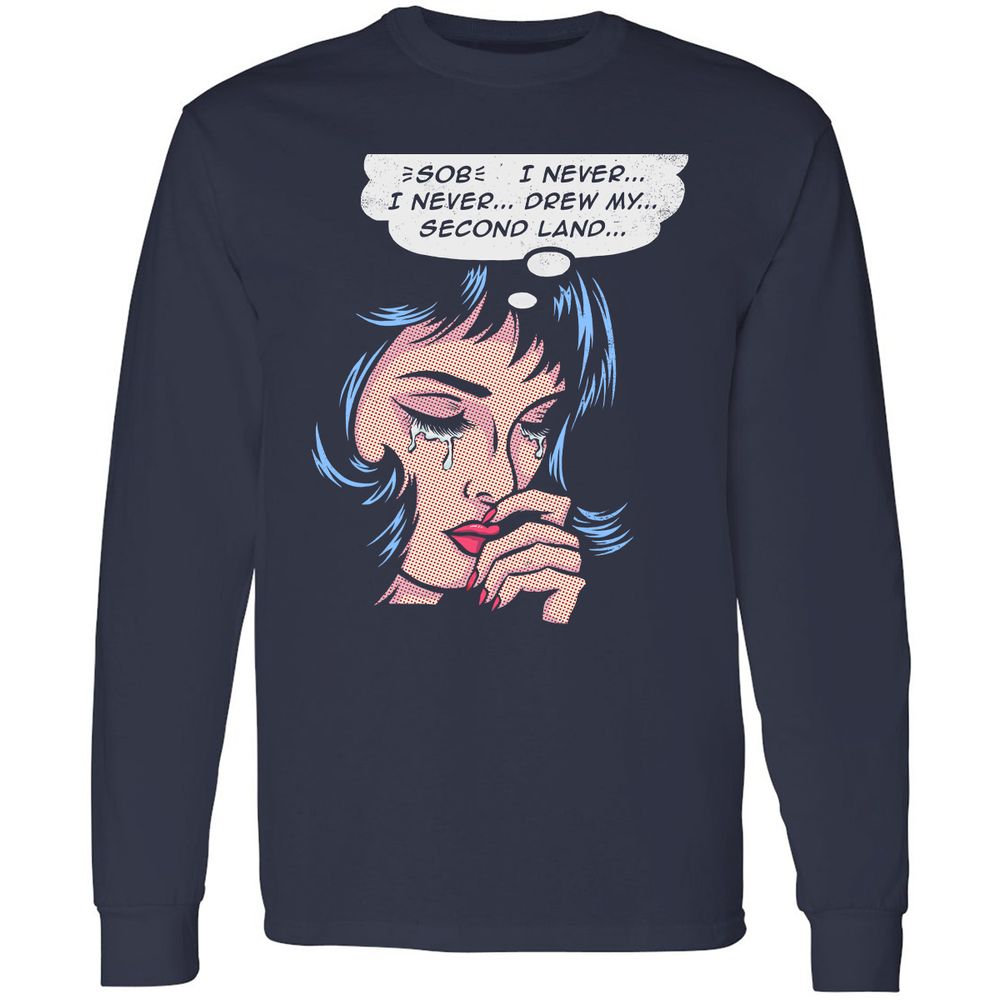 Long Sleeve T-Shirt - LDS3RN8C - Navy - 2